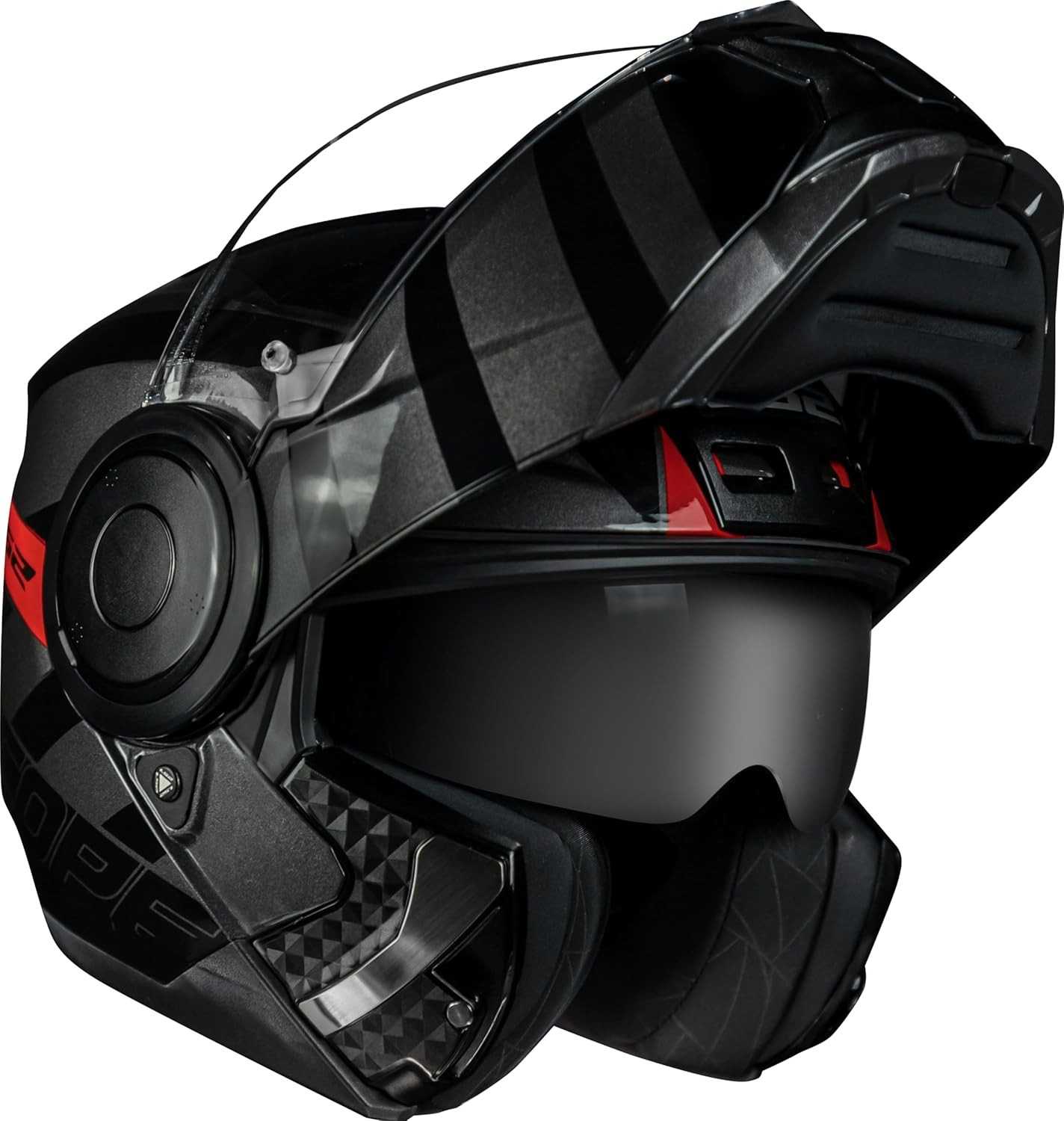 Capacete LS2 FF902 Scope Hamr Preto e Vermelho: Segurança e Estilo para Sua Pilotagem