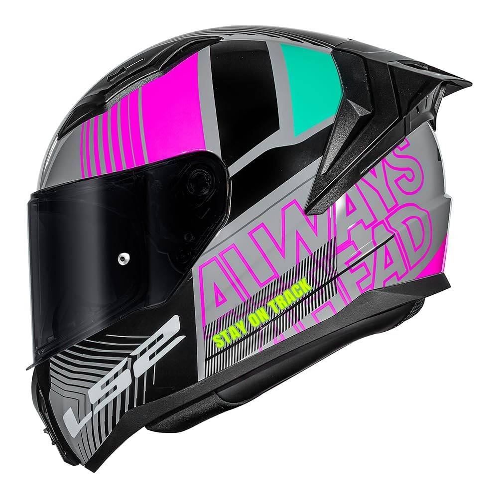 Capacete Feminino LS2 FF810 Vigo Shift Cinza Rosa: Estilo, Segurança e Conforto para Sua Moto