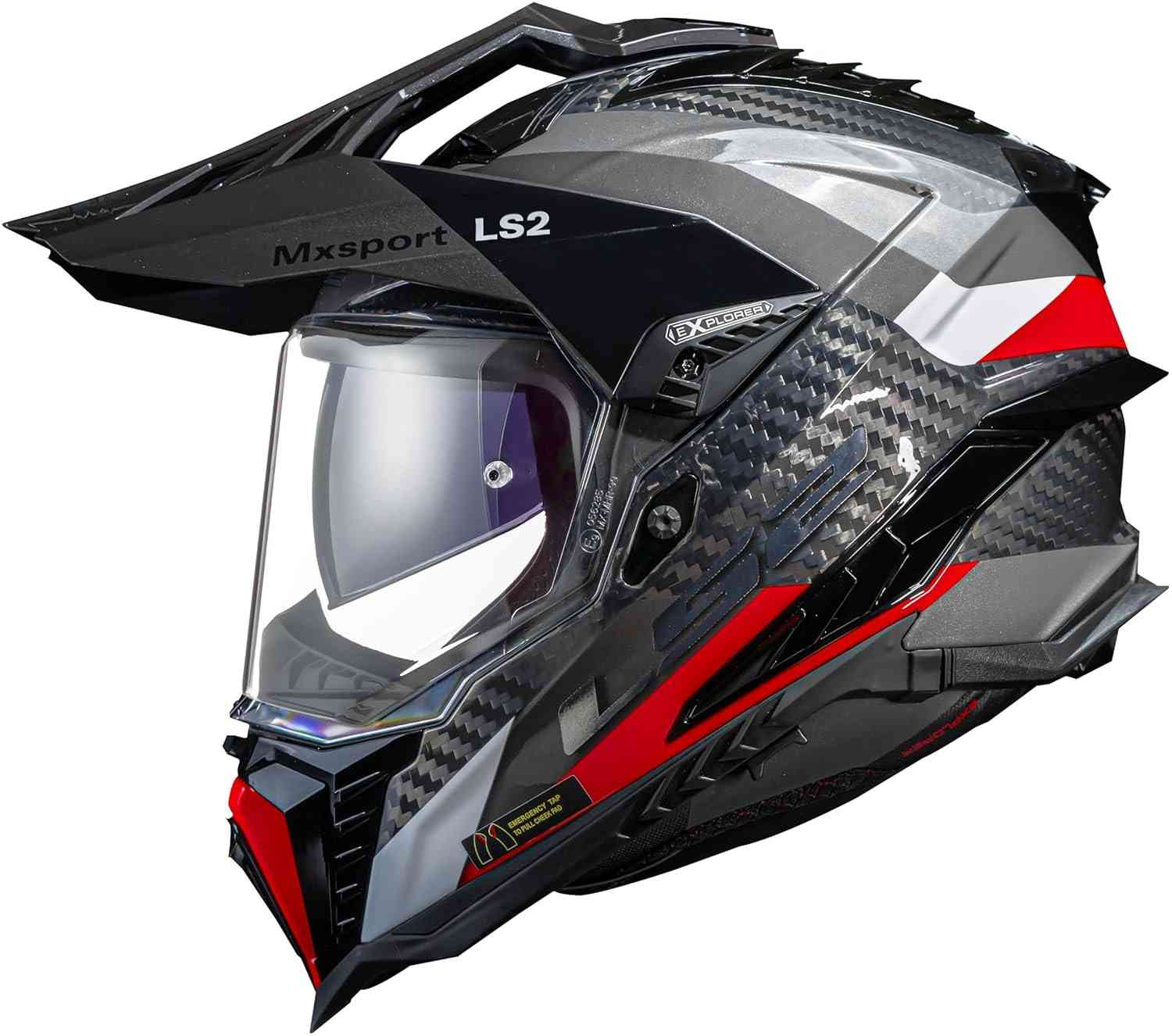Capacete LS2 Explorer MX701 Carbon Frontier: Leveza e Segurança em Fibra de Carbono 6K