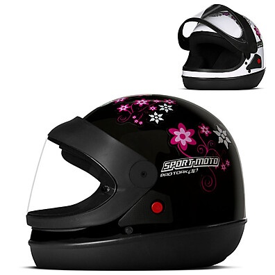 Capacete Feminino Sport Moto For Girls Pro Tork – Segurança e Estilo na Medida Certa