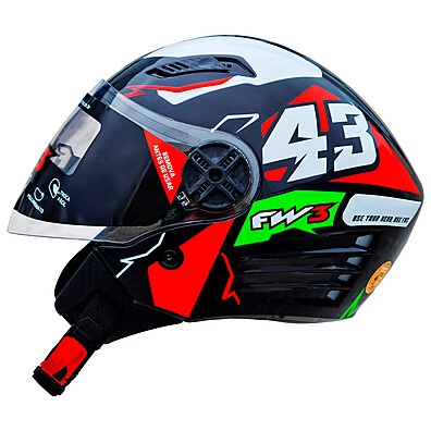 Capacete FW3 X Open Up 43: Segurança e Estilo!