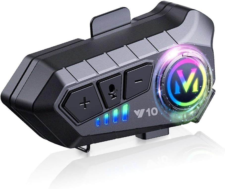 Comunicador Bluetooth 5.3 para Capacete de Moto: Som Imersivo e Conectividade Inteligente