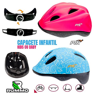Capacete Infantil PTK: Segurança e Conforto!