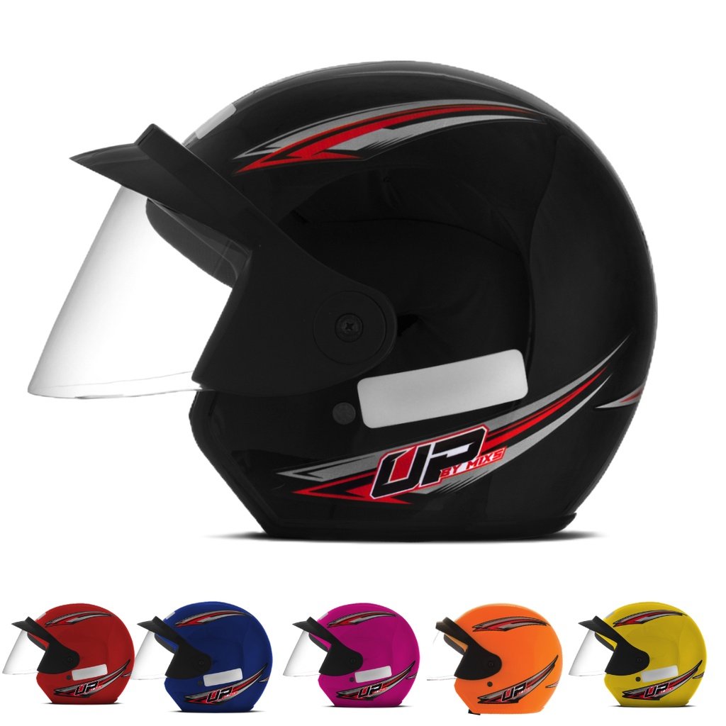 Capacete Moto Aberto Mixs Up: Segurança e Estilo!
