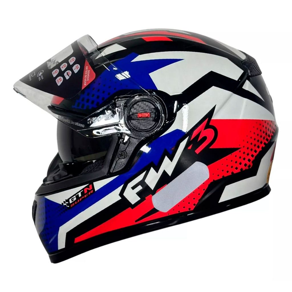 Capacete Moto Fechado GTX Super: Segurança e Estilo