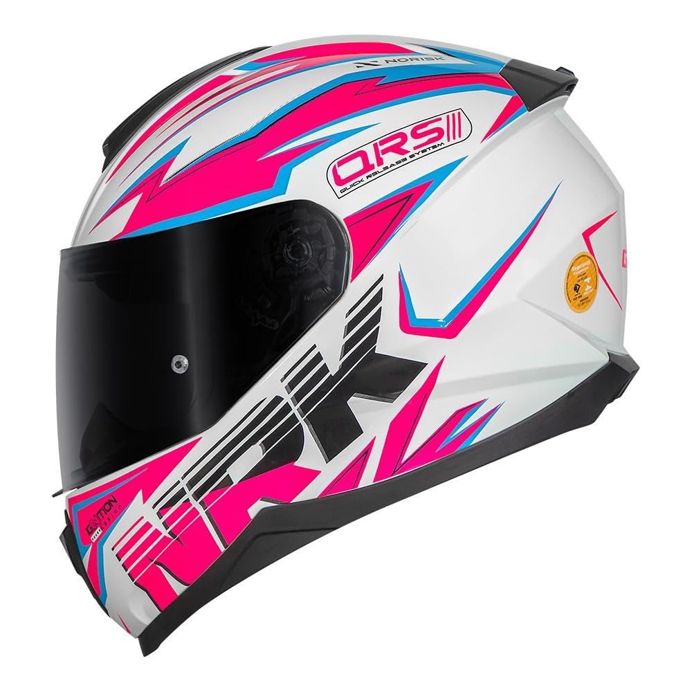 Capacete Feminino Norisk Razor Ghost Rosa: Estilo e Segurança para Sua Moto