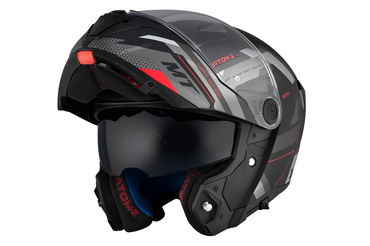 Capacete MT Atom 2 Robocop Bast Vermelho - Segurança e Estilo para sua Moto