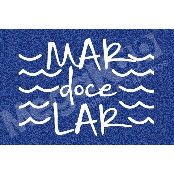 Capacho Mar Doce Lar: Charme e Segurança 60x40cm