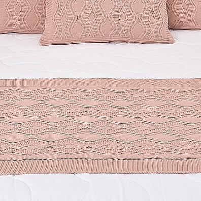 Kit Peseira Tricot Casal Queen King + 3 Capas
