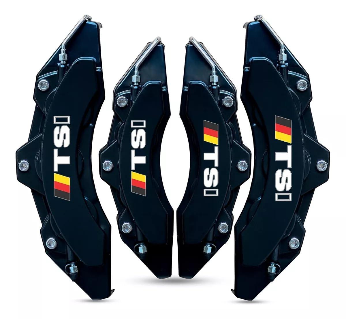 Kit 4 Capas Pinça Freio ABS 24cm Preto - Golf, Jetta TSI e Mais!