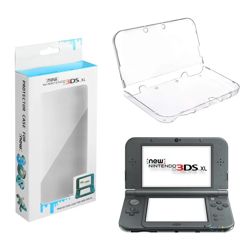 Capinha 3DS XL/LL Transparente: Proteção Anti-Impacto!