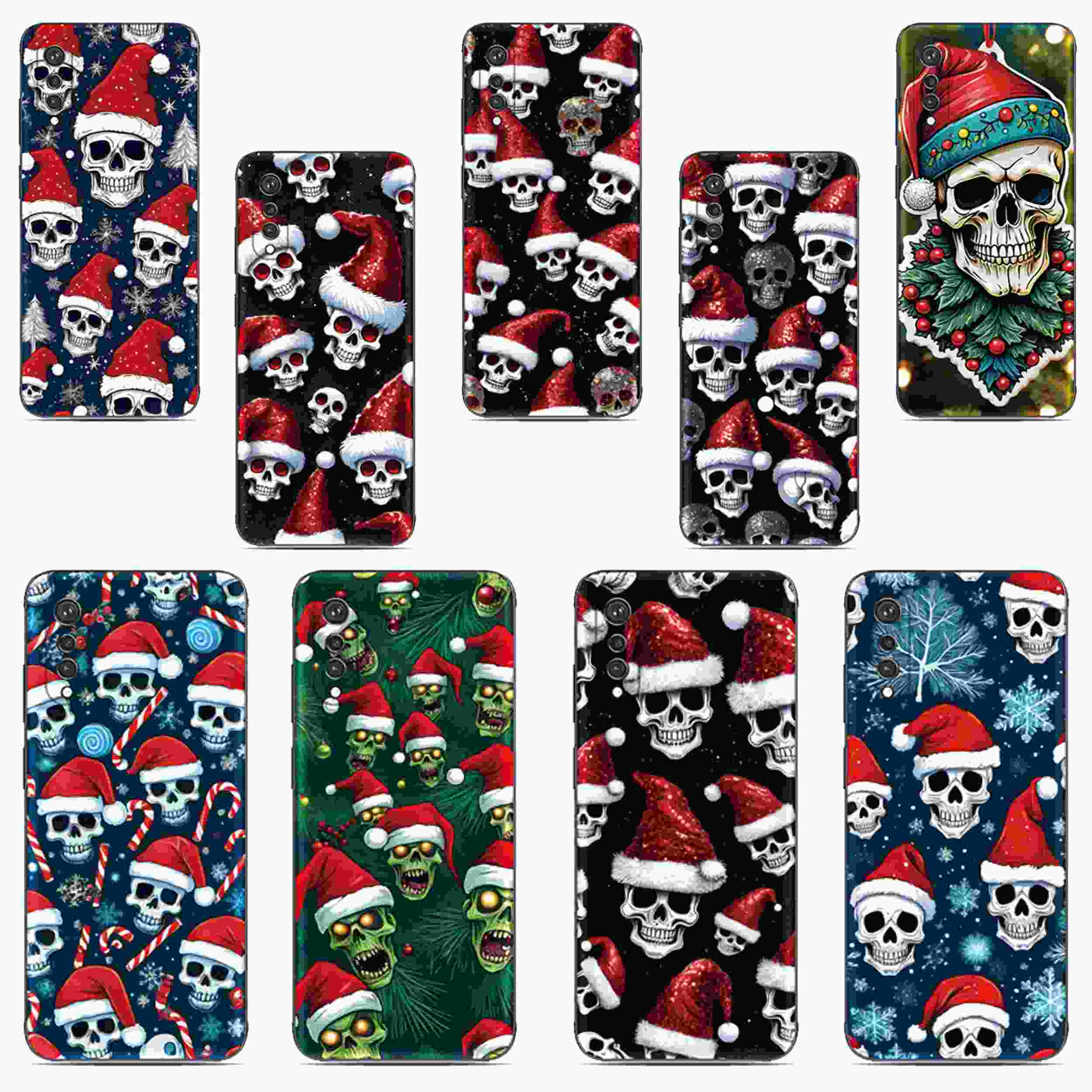 Capinha Caveira Natalina Sony Xperia