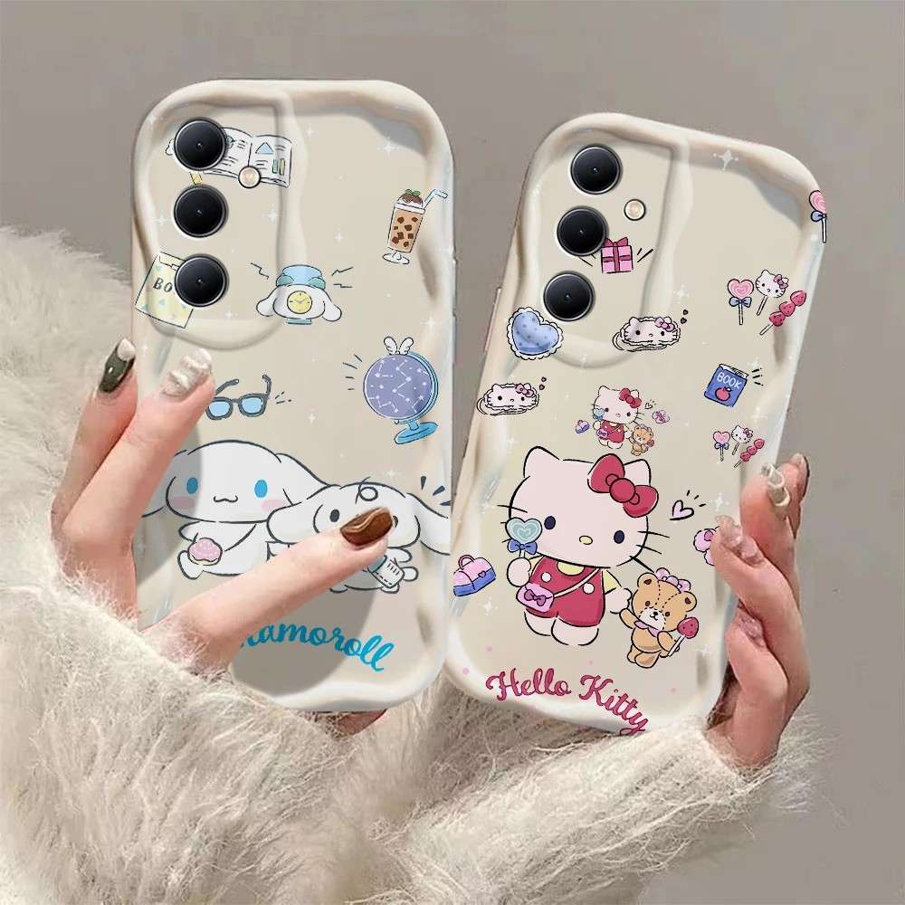 Capinha Cinnamoroll e Hello Kitty 3D para Xiaomi