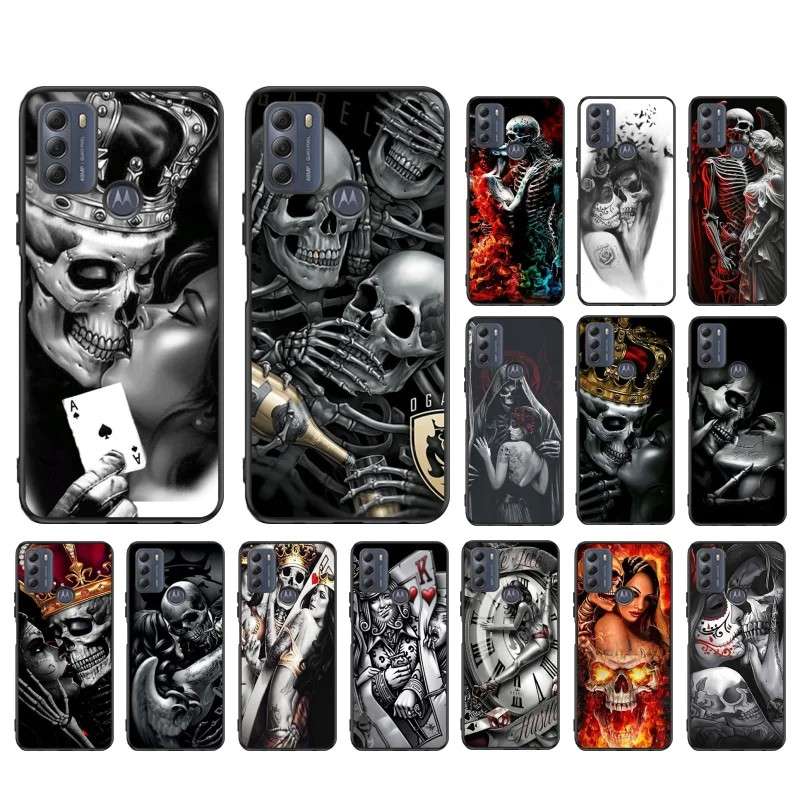 Capinha de Celular Caveira e Rosa 💀🌸