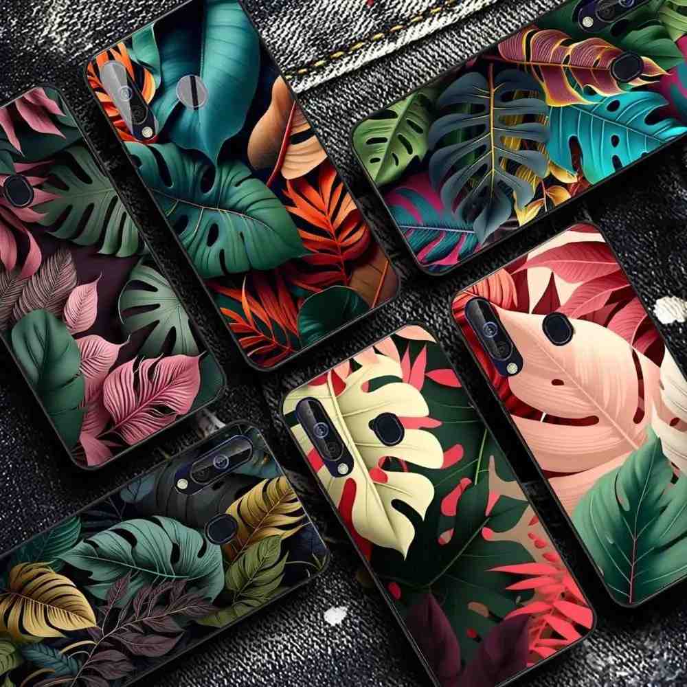 Capinha de Celular Folhagem Tropical – Estilo e Proteção