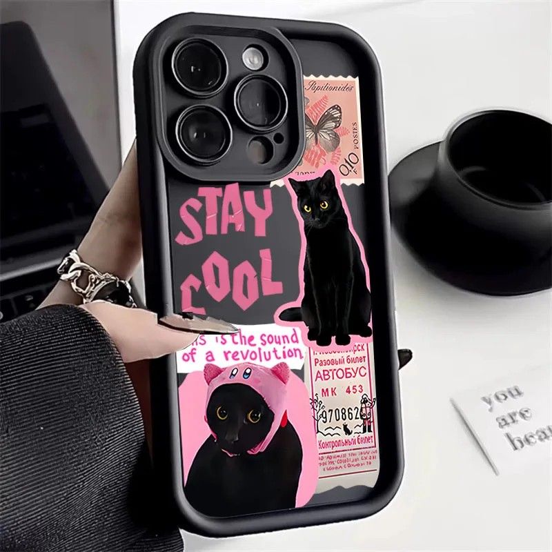 Capinha de Celular Gato Preto: Proteção e Estilo!