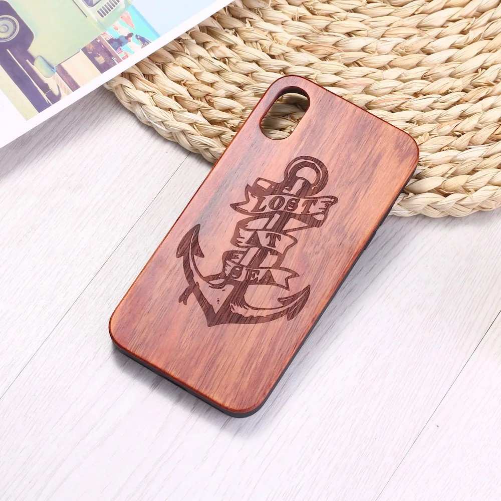 Capinha de Celular Náutica em Madeira – iPhone