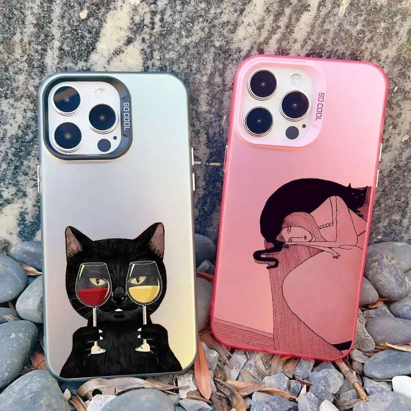 Capinha de Gato Divertida para iPhone
