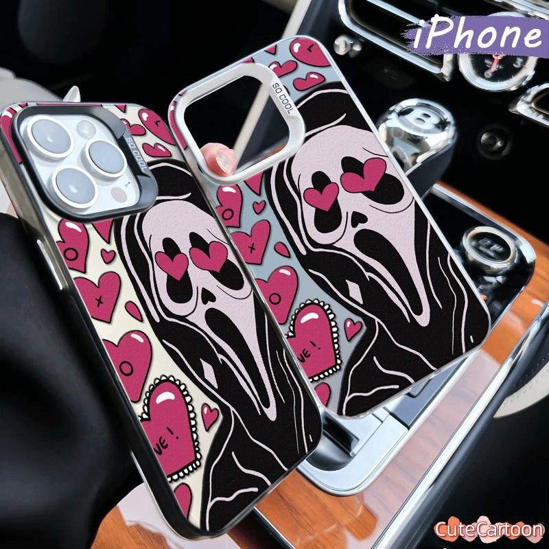 Capinha de iPhone com Estampa de Caveira Resistente a Choques para 7, 8, 11 Pro Max, 12 Pro Max, 13 Pro Max e 14 Pro
