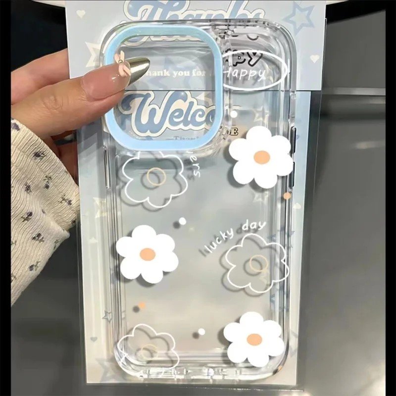Capinha Huawei Floral Transparente