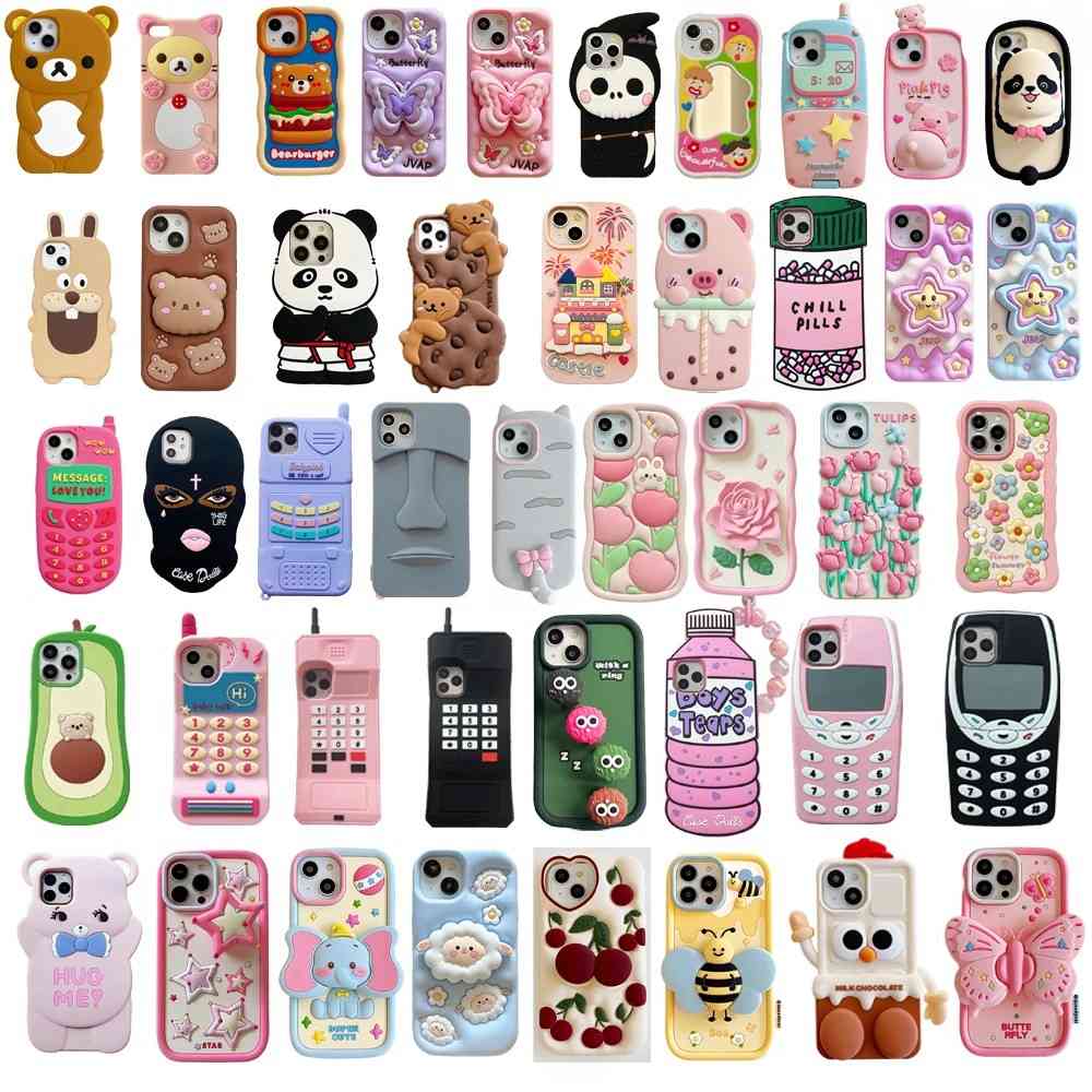 Capinha iPhone 14: Fofura Animal 3D!