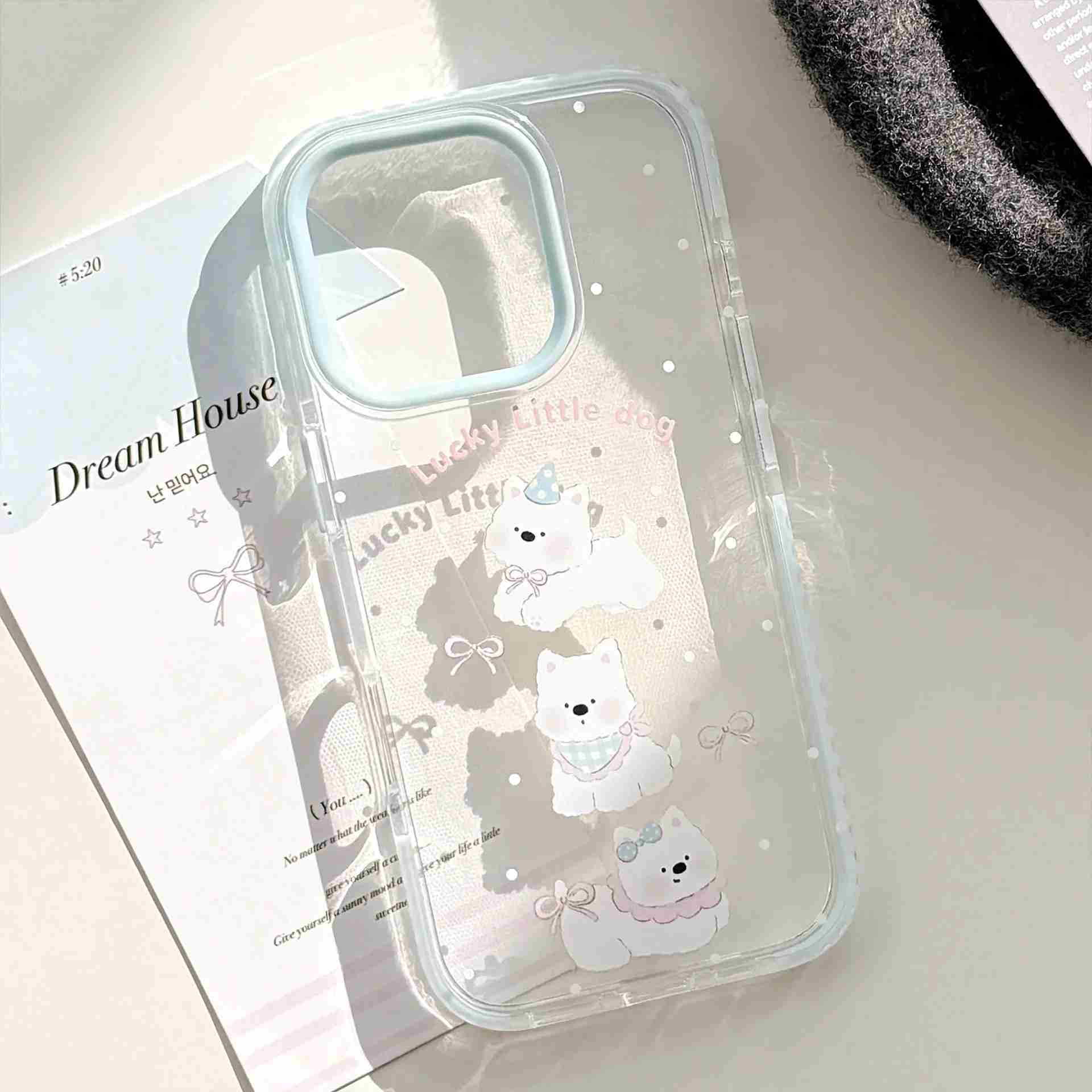 Capinha iPhone 16 Pro Max: Filhote Kawaii Transparente