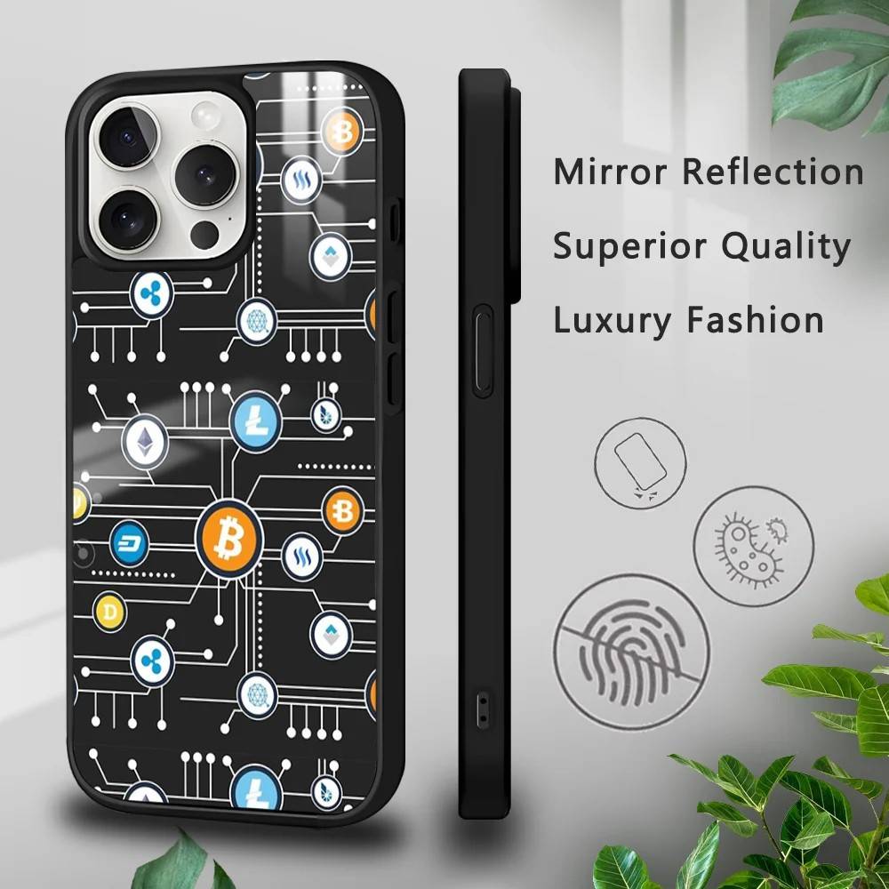 Capinha iPhone Bitcoins: Estilo e Proteção!