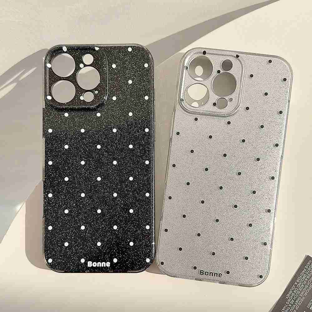 Capinha iPhone: Bolinhas Glitter e Estilo!