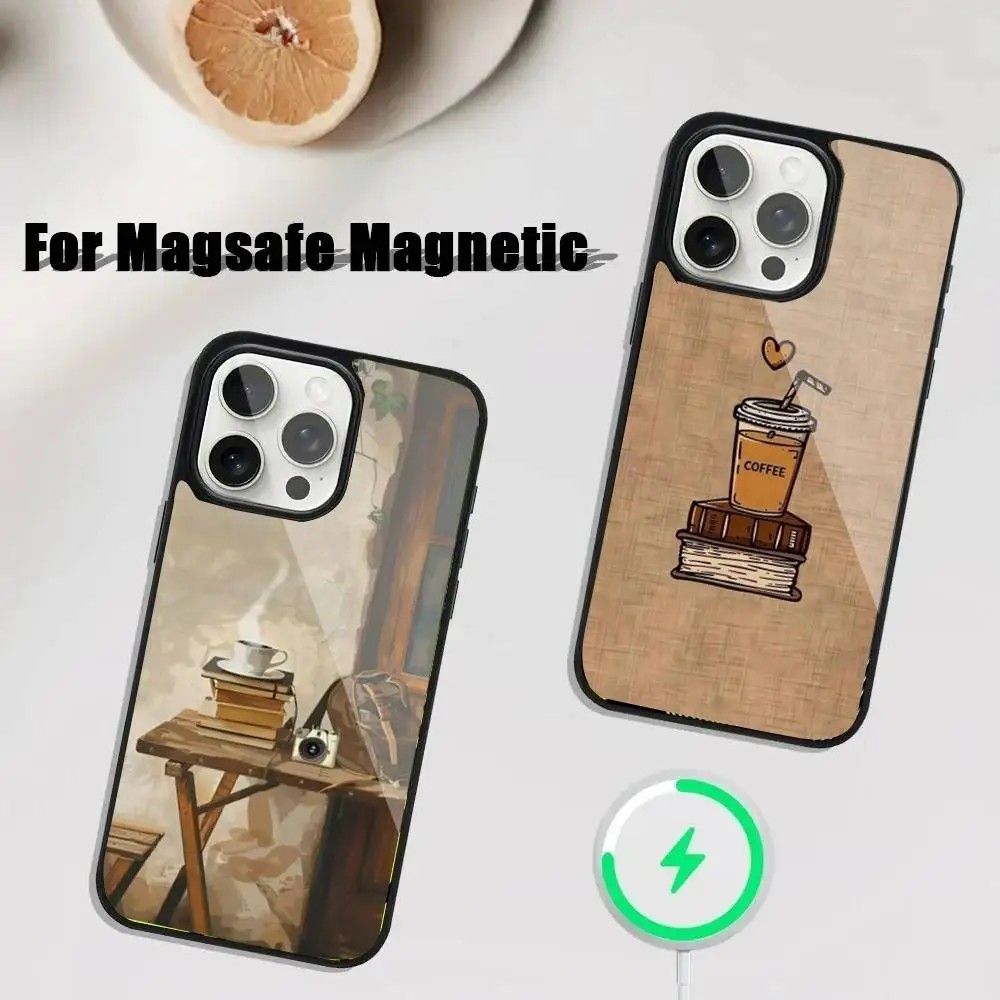 Capinha iPhone: Café & Estudo - Design Exclusivo!