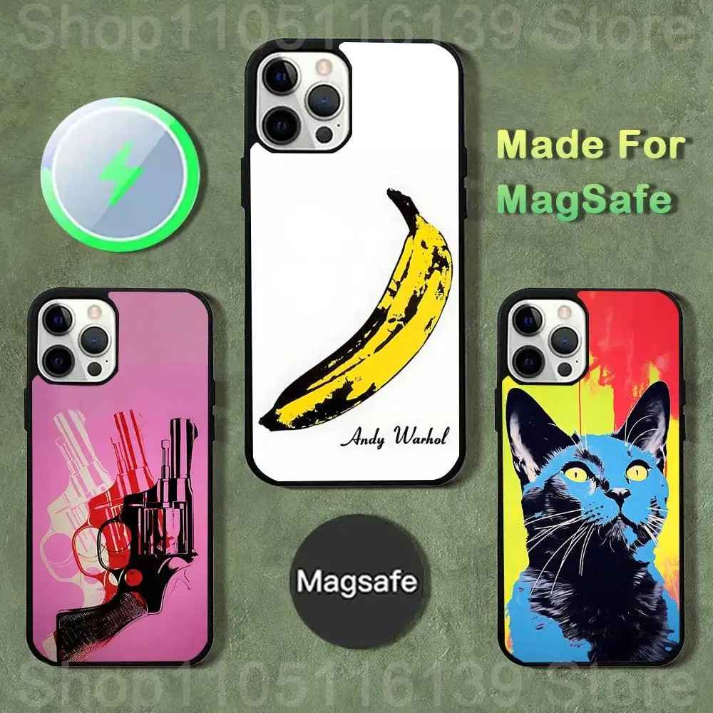 Capinha iPhone com Arte Warhol – Magsafe e Design Único