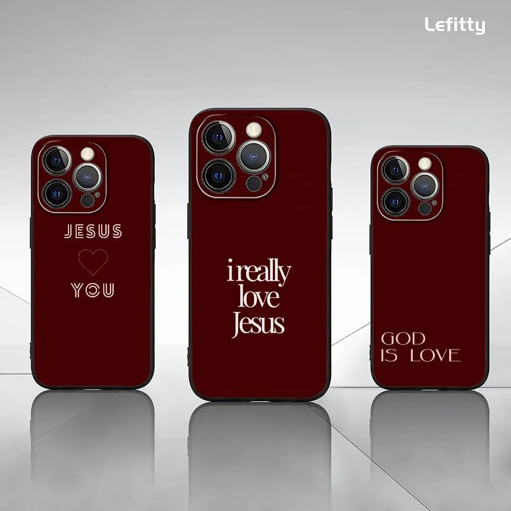 Capinha iPhone com Mensagem Jesus: Estilo e Proteção