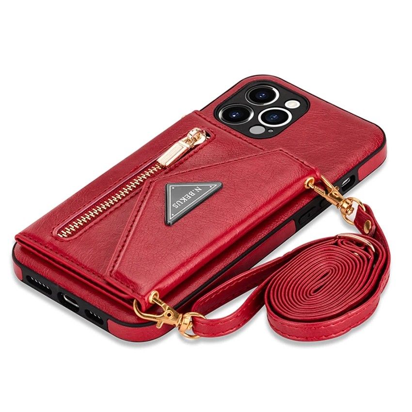 Capinha iPhone com Porta Cartão e Cordão