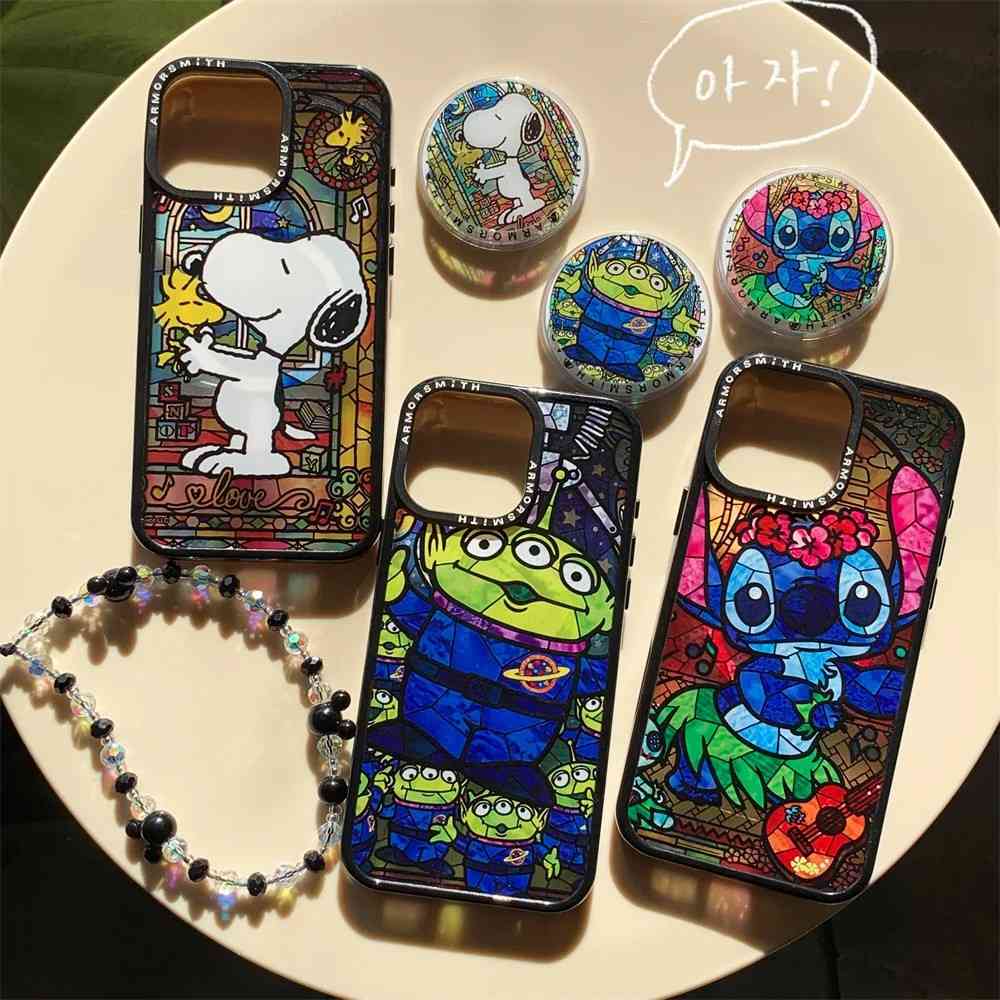 Capinha iPhone com Suporte e Filhote Fofo