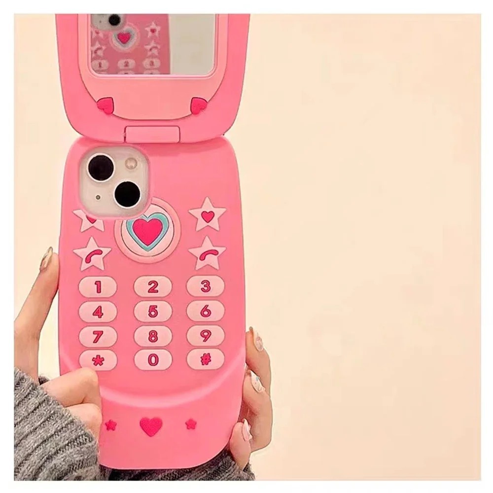 Capinha iPhone Espelhada: Pink, Silicone e Lente Colorida