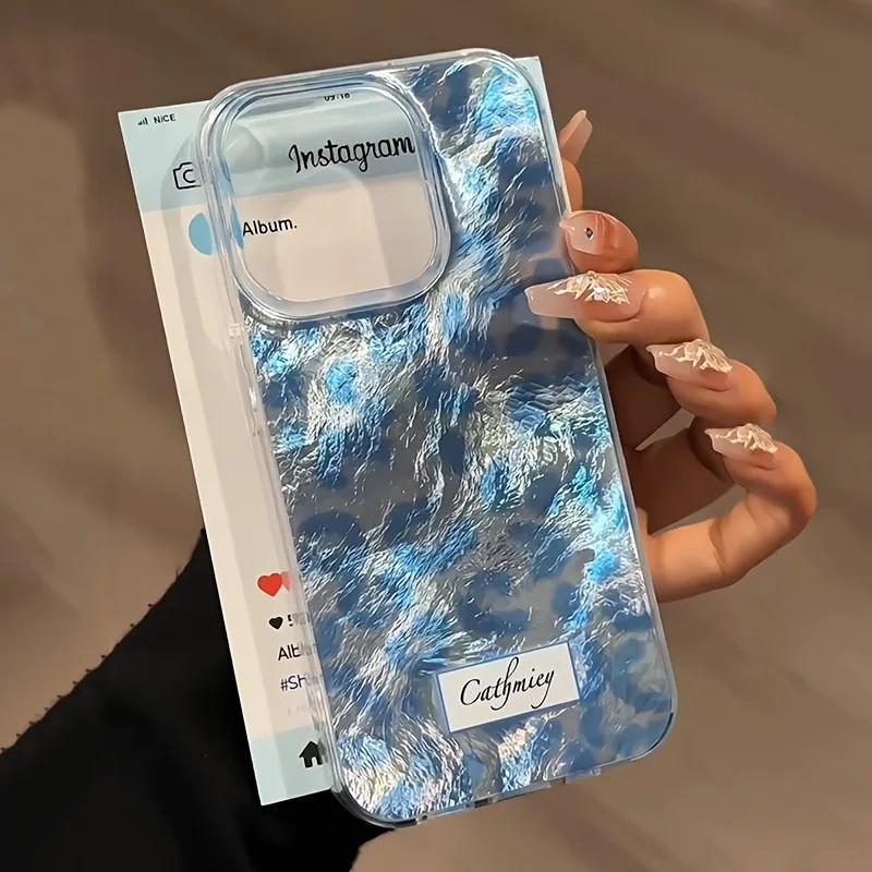 Capinha iPhone Estampa Onça Azul 🐆