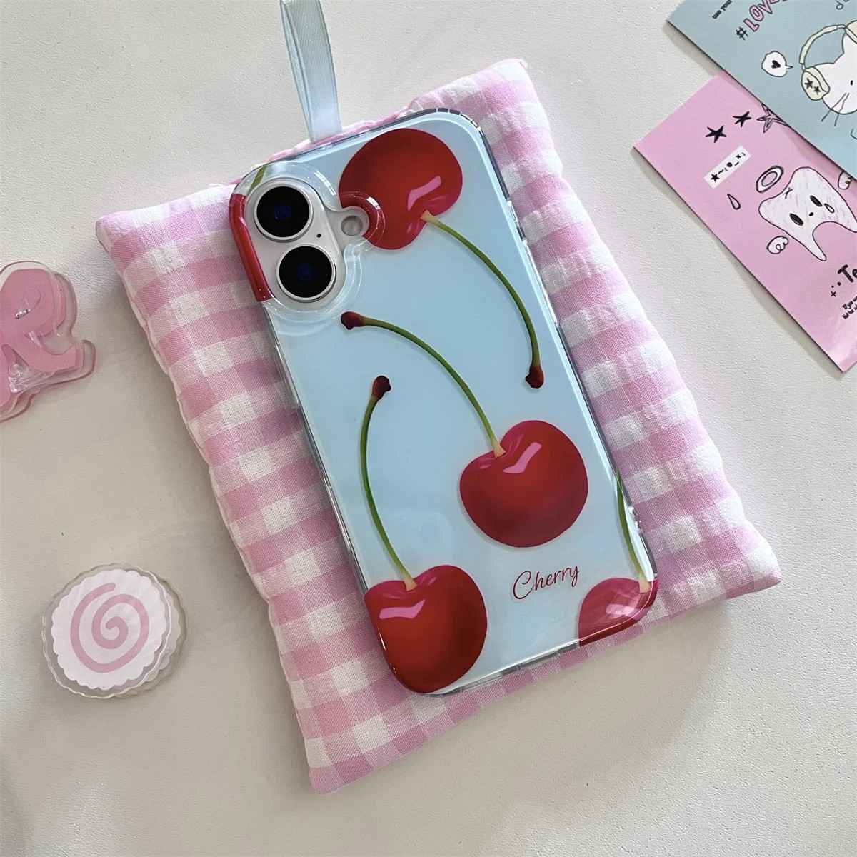 Capinha iPhone Frutas Cereja: Estilo e Proteção!