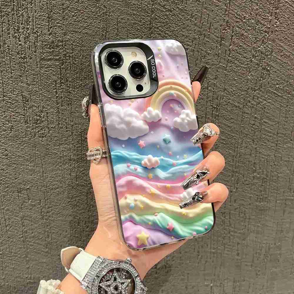 Capinha iPhone Nuvem Fofa: Proteção e Estilo!