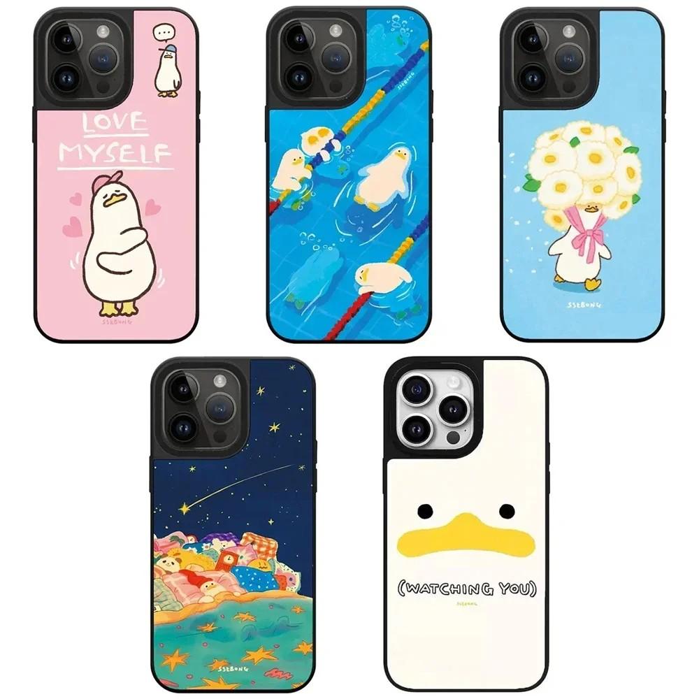 Capinha iPhone Patinho: Espelho, Ímã e Estilo!