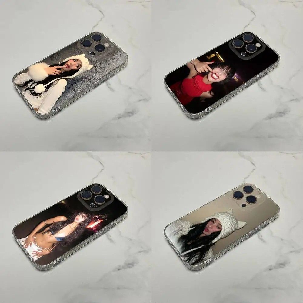 Capinha iPhone Transparente K-KATSEYE: Proteção e Estilo!
