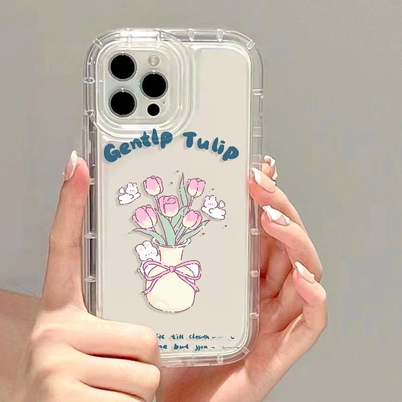 Capinha iPhone: Tulipas e Proteção Total!