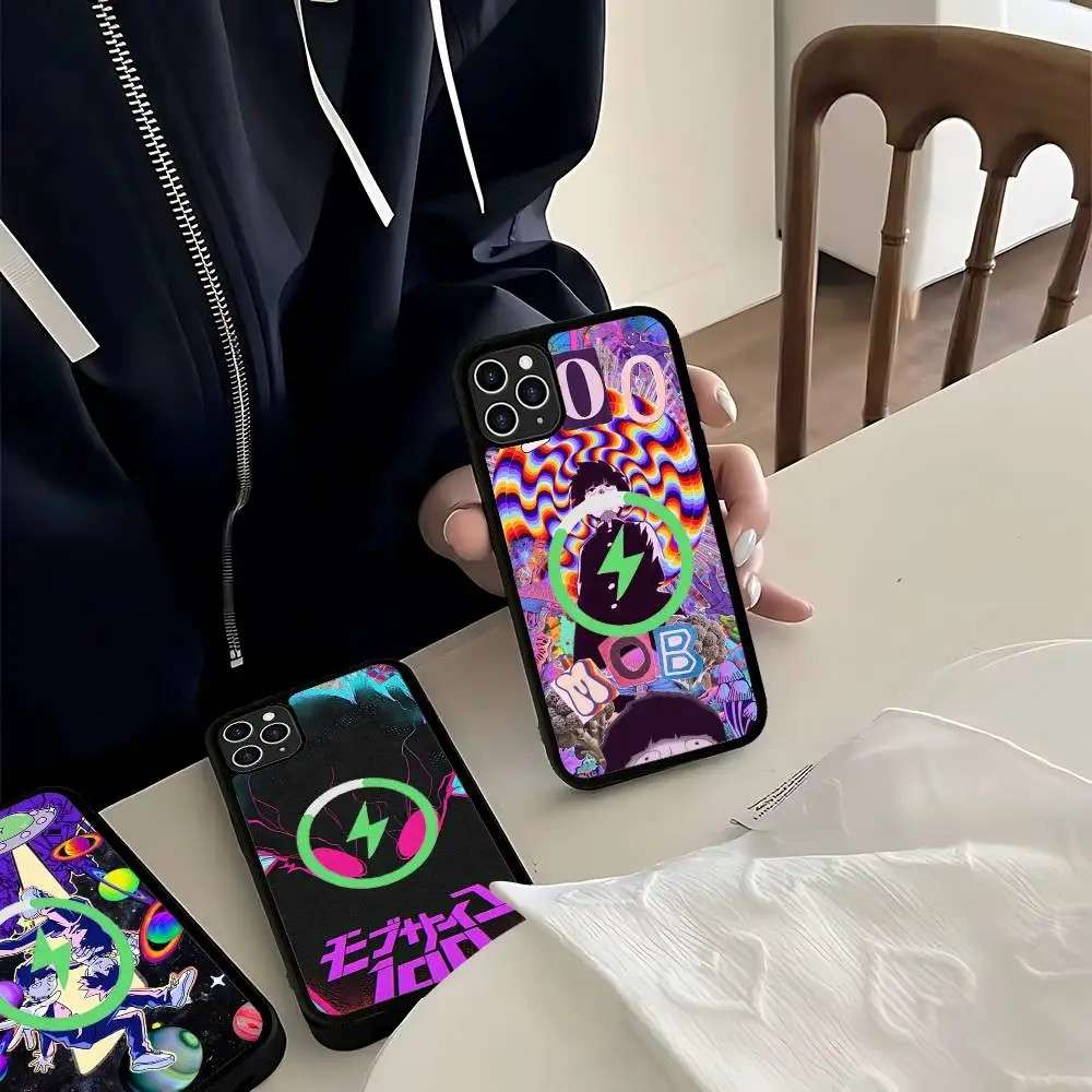 Capinha Magnética Mob Psycho 100: Proteção e Estilo!