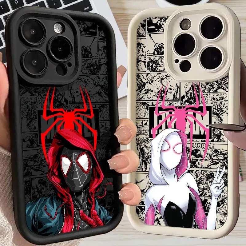 Capinha Marvel iPhone: Spiderman, Miles e Gwen!