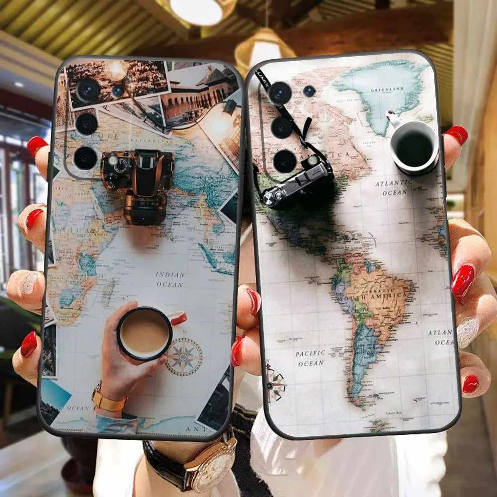 Capinha OPPO: Mapas e Viagens ✈️