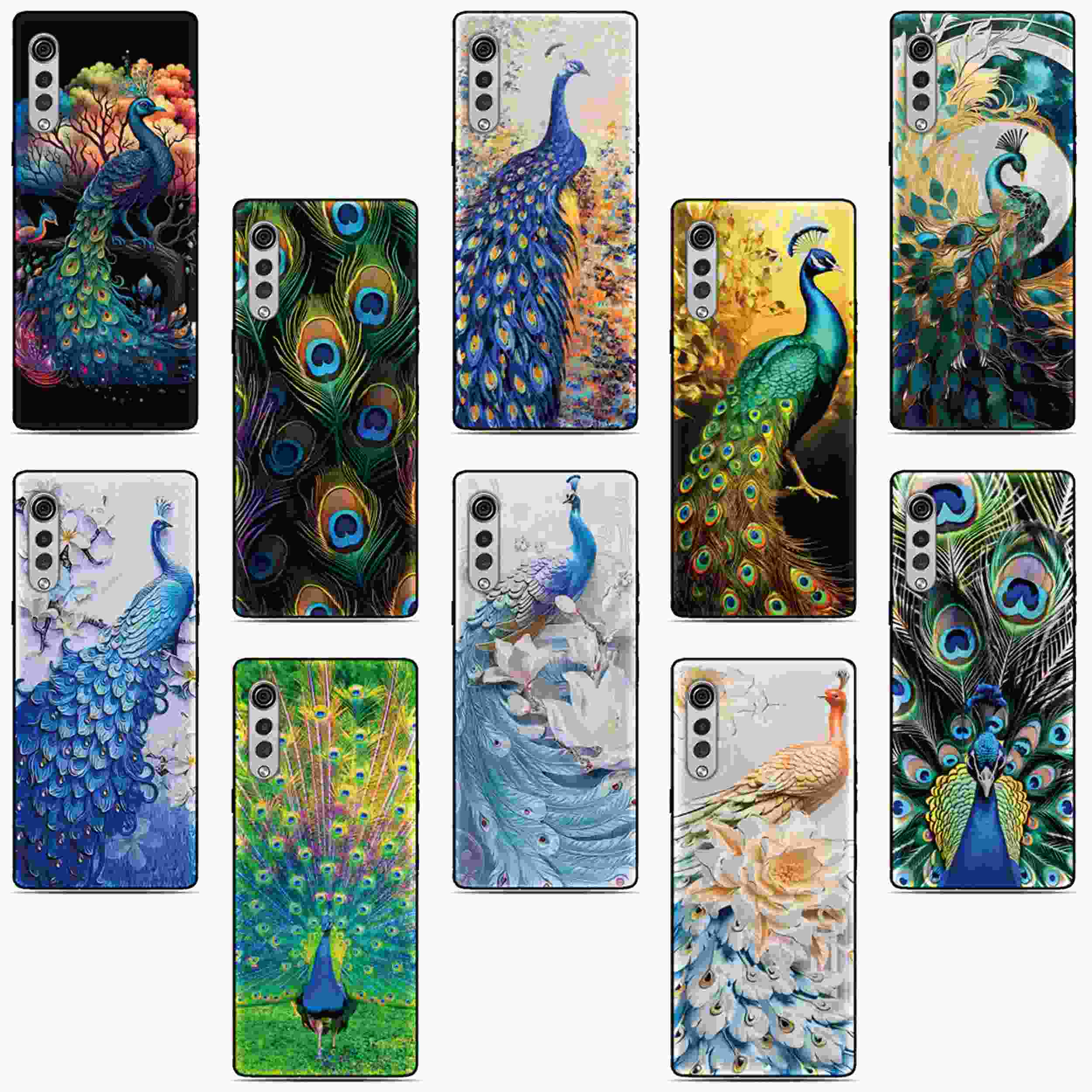 Capinha Pixel: Pena Pavão, Toque de Elegância