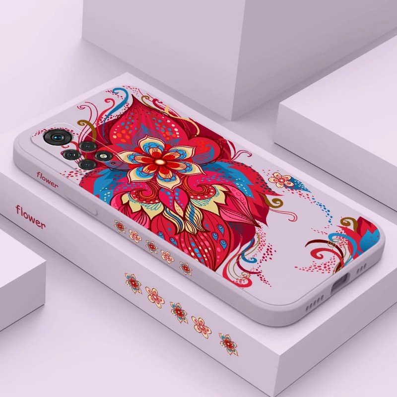 Capinha Rosy Flower: Proteção e Estilo Xiaomi
