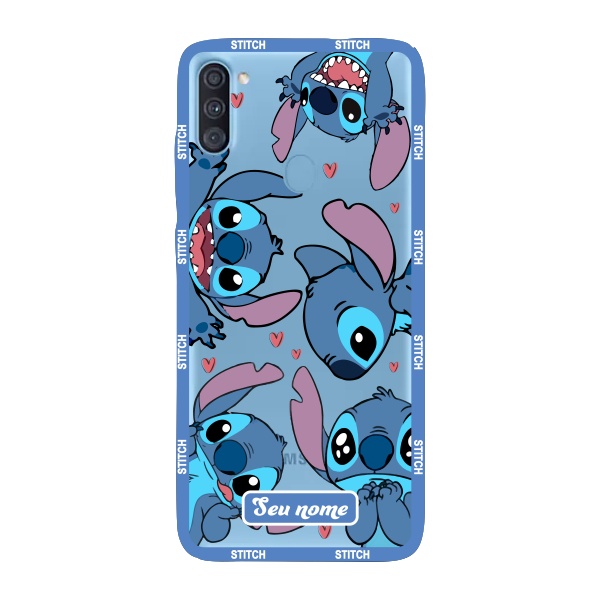 Capinha Samsung A11 Personalizada Lilo e Stitch – Anti Impacto com Nome