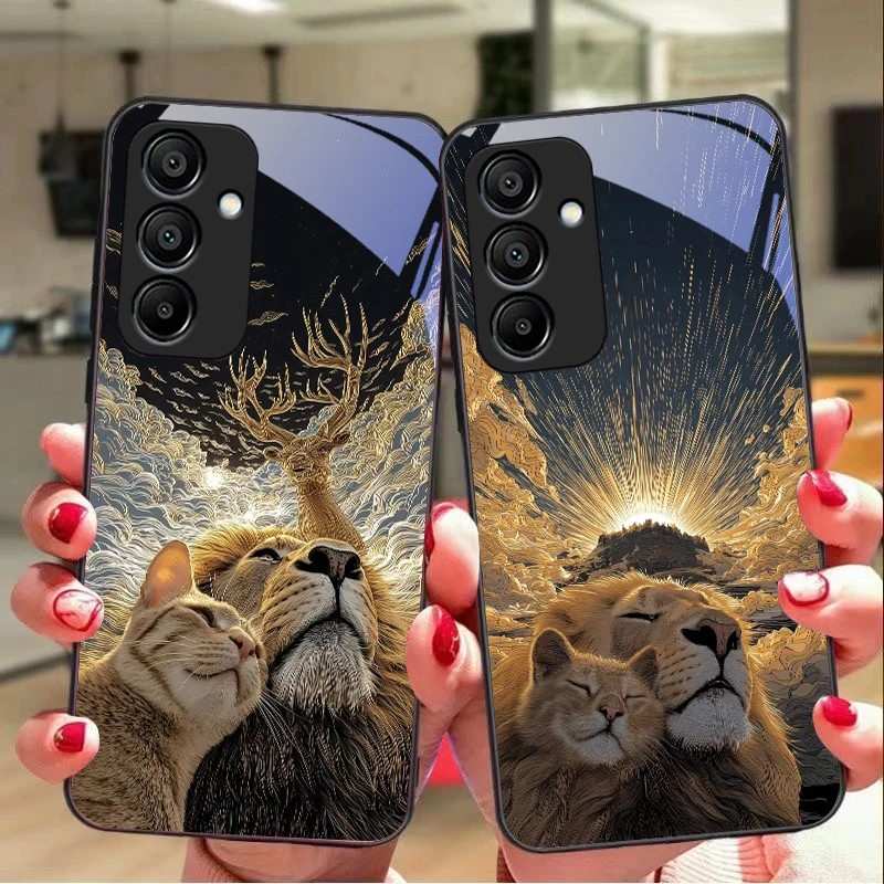 Capinha Samsung Gato e Leão: Proteção e Estilo!