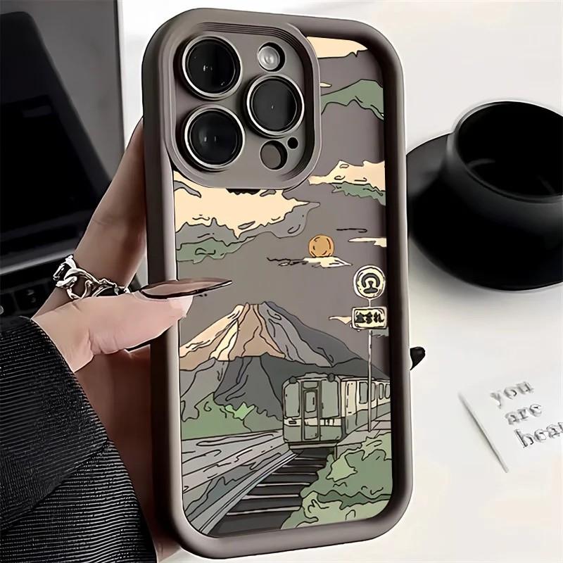 Capinha Samsung: Montanha e Trem Anti-Queda