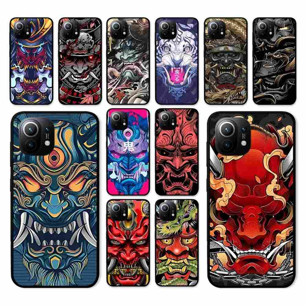 Capinha Samurai Oni Mask: Estilo e Proteção!
