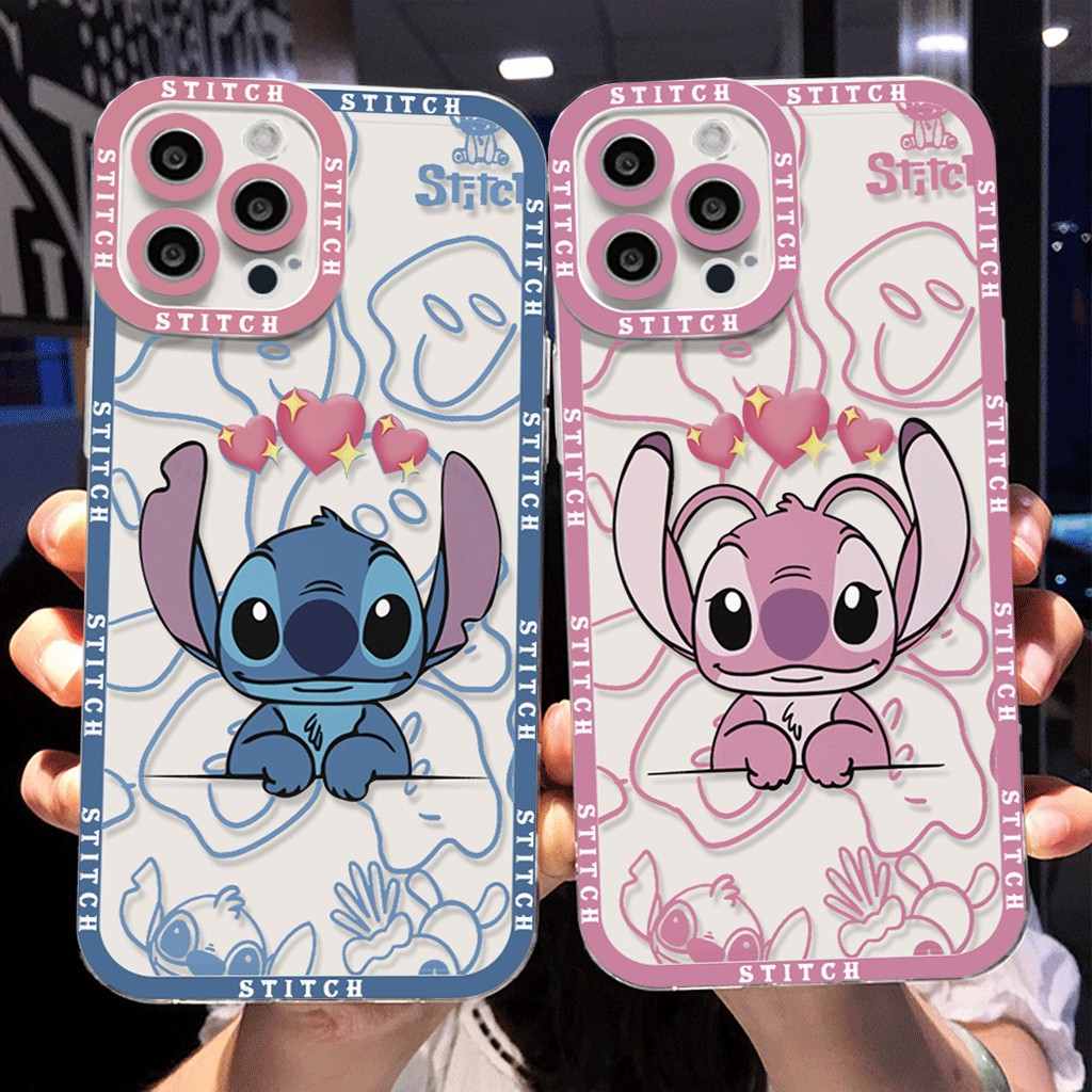 Capinha Stitch e Angel para Samsung: Resistente e Personalizada